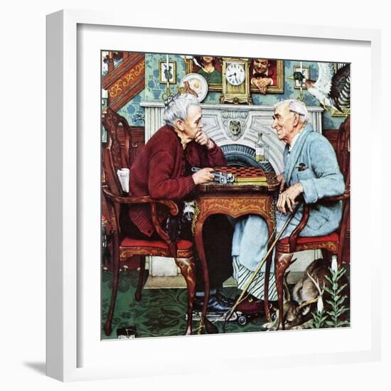 "April Fool, 1943", April 3,1943-Norman Rockwell-Framed Premium Giclee Print