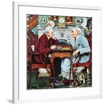 "April Fool, 1943", April 3,1943-Norman Rockwell-Framed Giclee Print