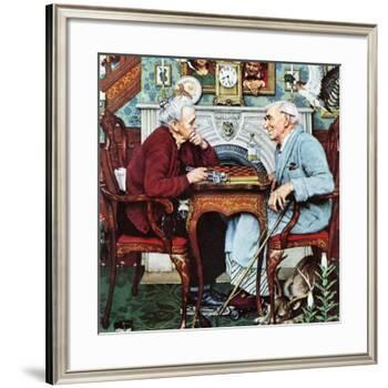 "April Fool, 1943", April 3,1943-Norman Rockwell-Framed Giclee Print
