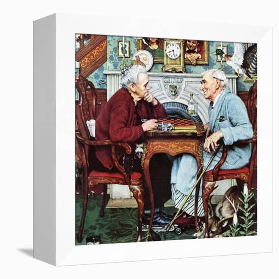 "April Fool, 1943", April 3,1943-Norman Rockwell-Framed Premier Image Canvas