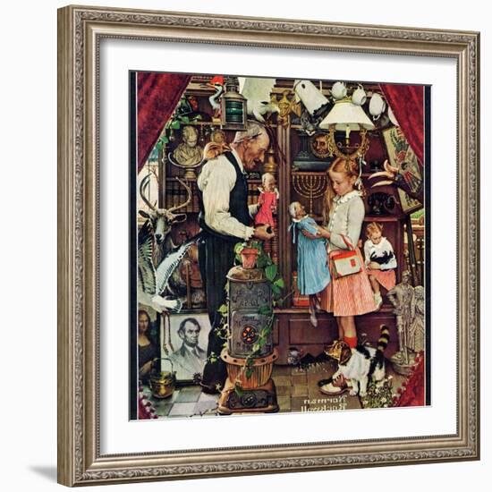 "April Fool, 1948", April 3,1948-Norman Rockwell-Framed Giclee Print