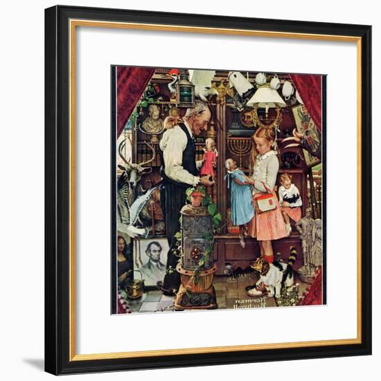 "April Fool, 1948", April 3,1948-Norman Rockwell-Framed Giclee Print