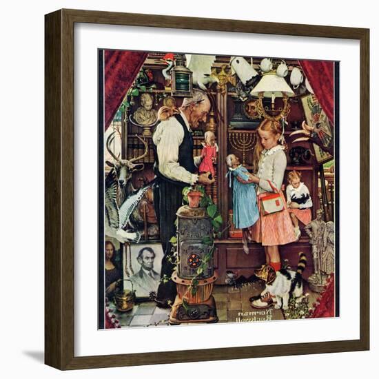 "April Fool, 1948", April 3,1948-Norman Rockwell-Framed Giclee Print