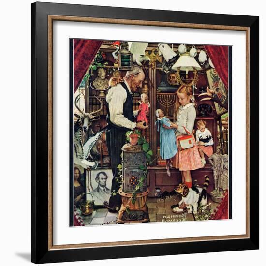 "April Fool, 1948", April 3,1948-Norman Rockwell-Framed Giclee Print