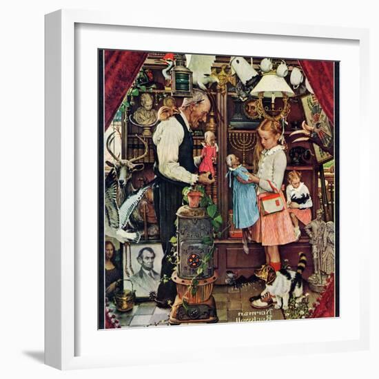 "April Fool, 1948", April 3,1948-Norman Rockwell-Framed Giclee Print