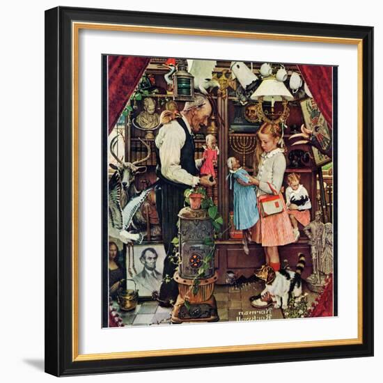 "April Fool, 1948", April 3,1948-Norman Rockwell-Framed Giclee Print