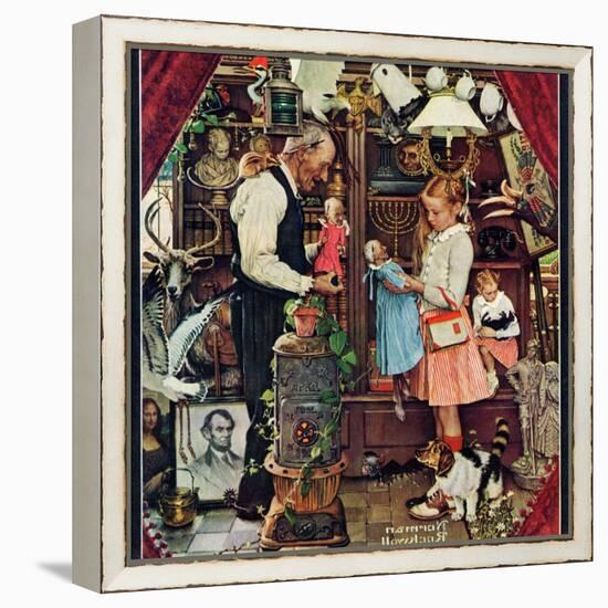 "April Fool, 1948", April 3,1948-Norman Rockwell-Framed Premier Image Canvas