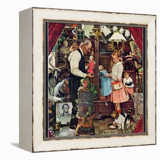 "April Fool, 1948", April 3,1948-Norman Rockwell-Framed Premier Image Canvas