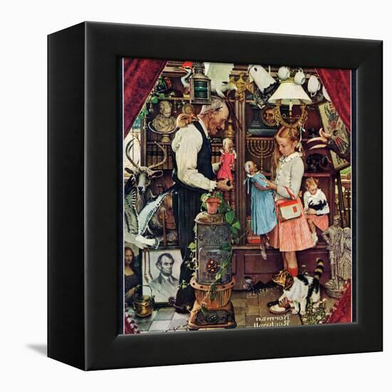 "April Fool, 1948", April 3,1948-Norman Rockwell-Framed Premier Image Canvas