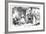 April - Fooling, C1839-George Cruikshank-Framed Giclee Print