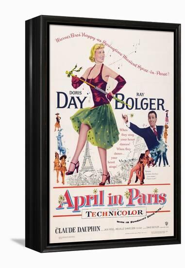 April in Paris, Doris Day, Ray Bolger, 1953-null-Framed Stretched Canvas