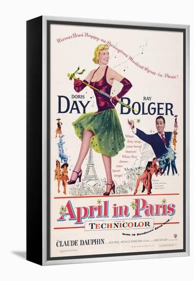 April in Paris, Doris Day, Ray Bolger, 1953-null-Framed Stretched Canvas