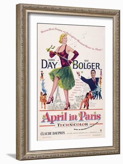 April in Paris, Doris Day, Ray Bolger, 1953-null-Framed Art Print