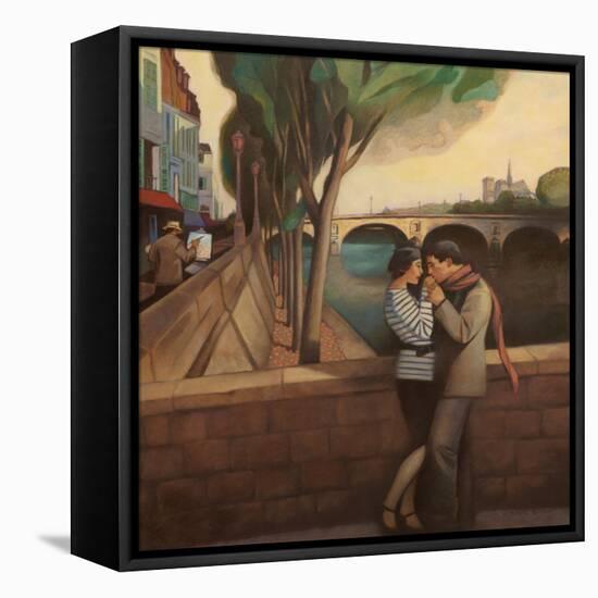 April in Paris-Gary Kelley-Framed Stretched Canvas