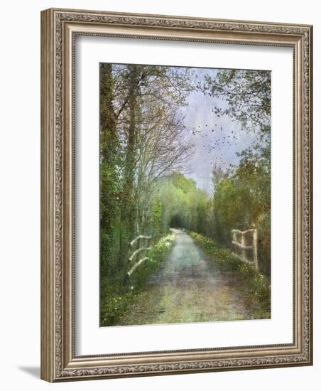 April on the Voie Verte-Dawne Polis-Framed Art Print