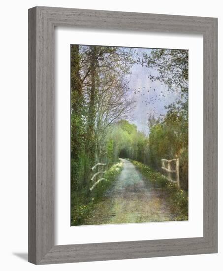 April on the Voie Verte-Dawne Polis-Framed Art Print