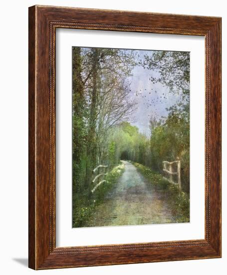 April on the Voie Verte-Dawne Polis-Framed Art Print