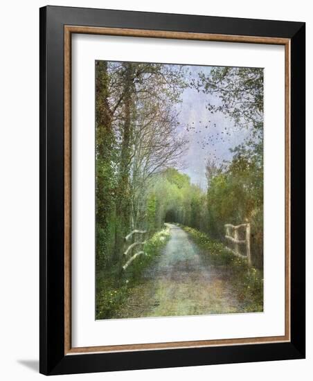 April on the Voie Verte-Dawne Polis-Framed Art Print