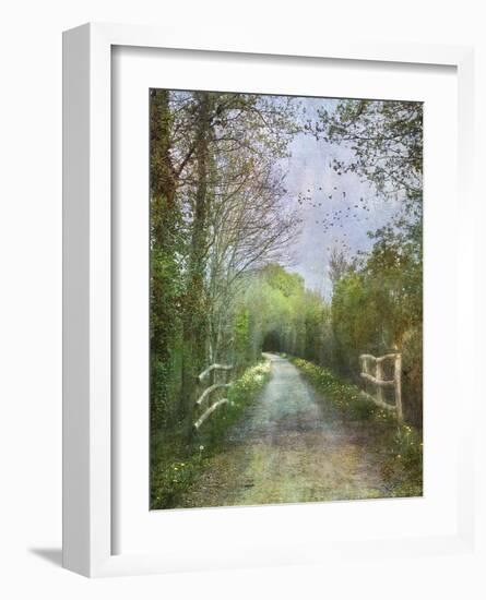 April on the Voie Verte-Dawne Polis-Framed Art Print