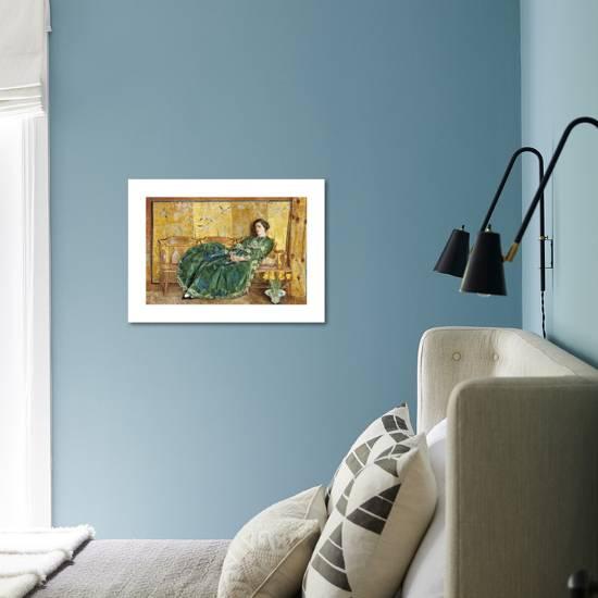 April The Green Gown Premium Giclee Print Frederick Childe Hassam Art Com