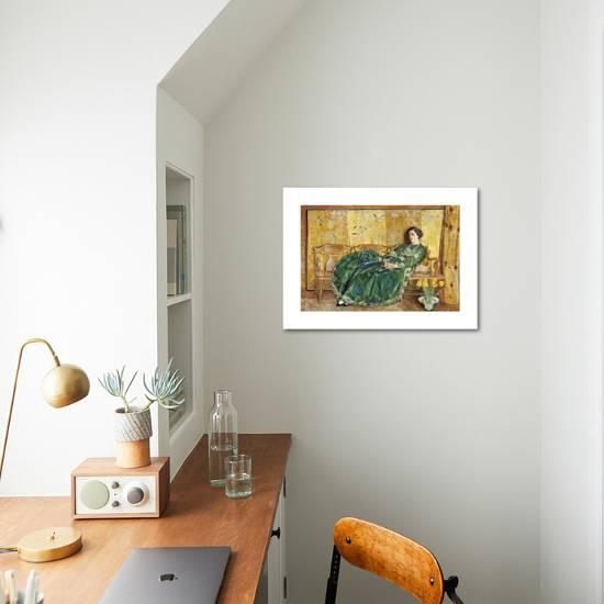 April The Green Gown Premium Giclee Print Frederick Childe Hassam Art Com