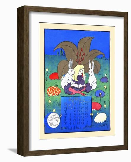 April-W.w. Denslow-Framed Art Print