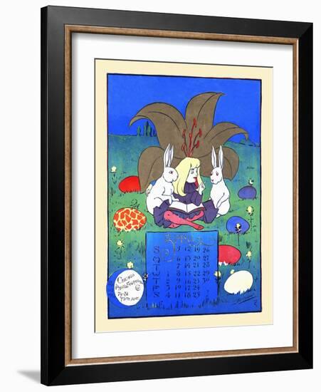 April-W.w. Denslow-Framed Art Print