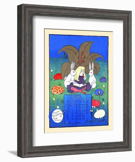 April-W.w. Denslow-Framed Art Print