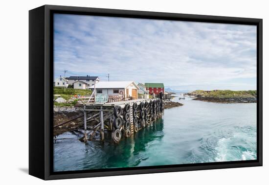 Aproaching A Small Harbor in Northern Norway-Lamarinx-Framed Premier Image Canvas