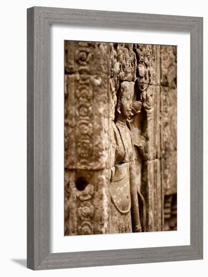 Apsara at Bayon-Erin Berzel-Framed Photographic Print