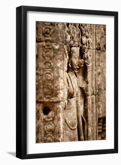 Apsara at Bayon-Erin Berzel-Framed Photographic Print