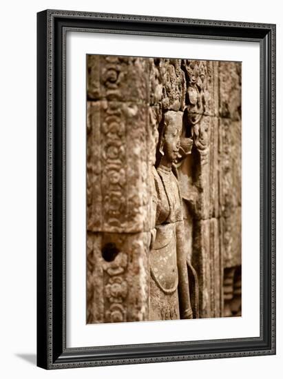 Apsara at Bayon-Erin Berzel-Framed Photographic Print