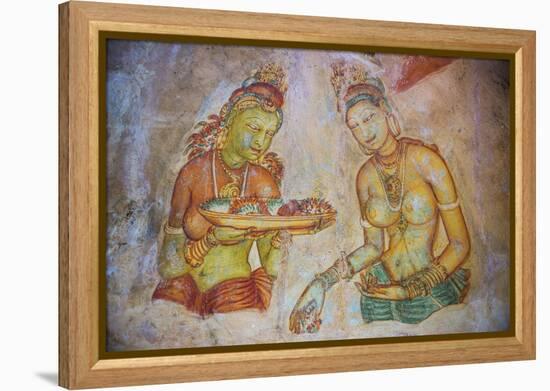 Apsara Frescoes-Matthew Williams-Ellis-Framed Premier Image Canvas