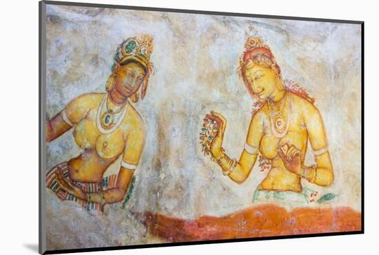 Apsara Frescoes-Matthew Williams-Ellis-Mounted Photographic Print