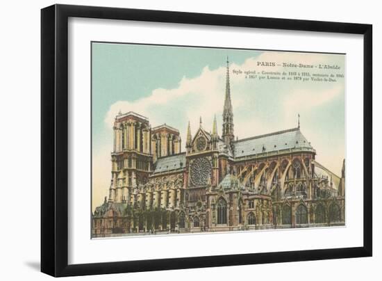 Apse of Notre Dame, Paris-null-Framed Art Print