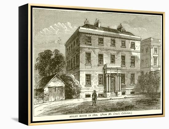 Apsley House in 1800-null-Framed Premier Image Canvas