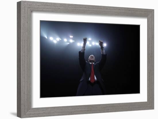 APTOPIX Campaign 2016 Trump-Charles Krupa-Framed Photographic Print