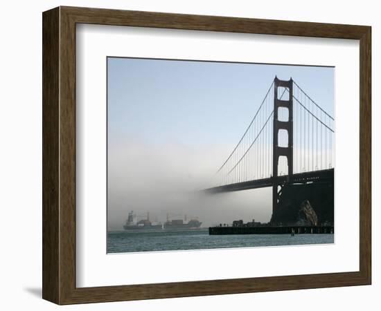 APTOPIX Golden Gate Fog-Eric Risberg-Framed Photographic Print