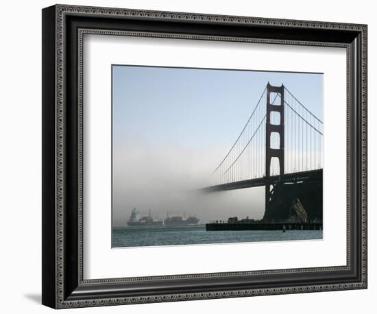 APTOPIX Golden Gate Fog-Eric Risberg-Framed Photographic Print