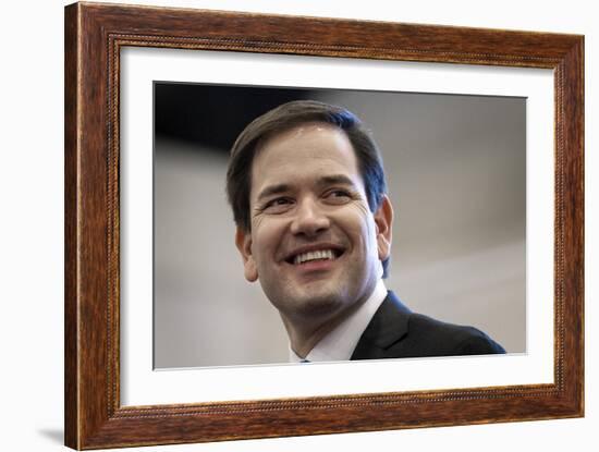 APTOPIX GOP 2016 Rubio-Cliff Owen-Framed Photographic Print