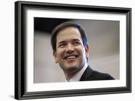 APTOPIX GOP 2016 Rubio-Cliff Owen-Framed Photographic Print