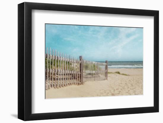 Aqua and Beige Beach-Brooke T. Ryan-Framed Photographic Print