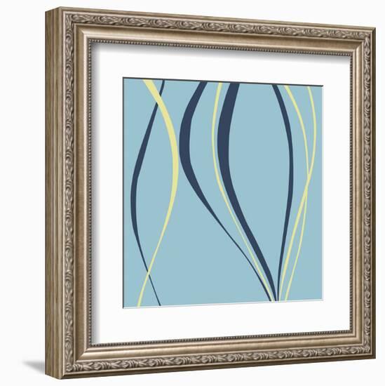 Aqua Azure-Denise Duplock-Framed Art Print