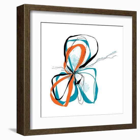 aqua Bloom-Jan Weiss-Framed Art Print