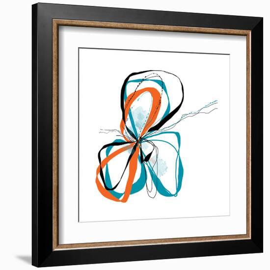 aqua Bloom-Jan Weiss-Framed Art Print