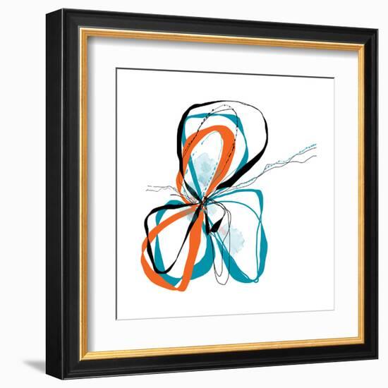 aqua Bloom-Jan Weiss-Framed Art Print