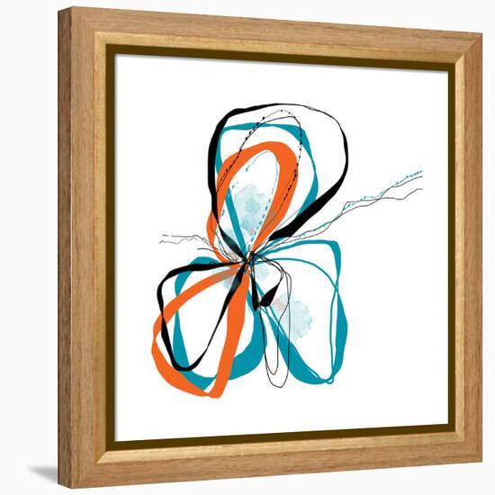 aqua Bloom-Jan Weiss-Framed Stretched Canvas
