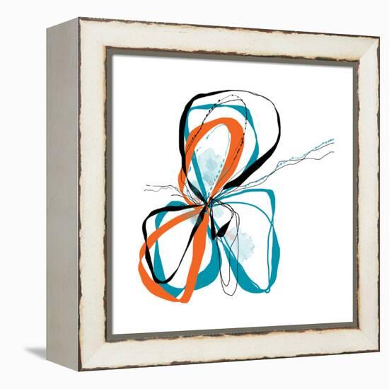 aqua Bloom-Jan Weiss-Framed Stretched Canvas