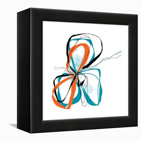 aqua Bloom-Jan Weiss-Framed Stretched Canvas