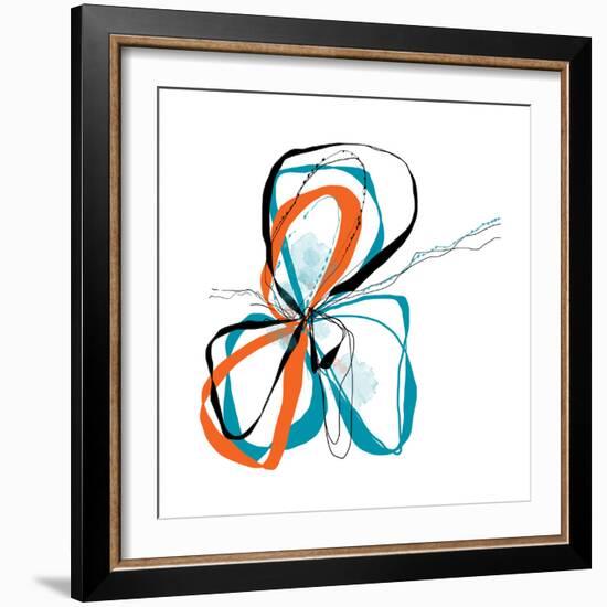 aqua Bloom-Jan Weiss-Framed Art Print